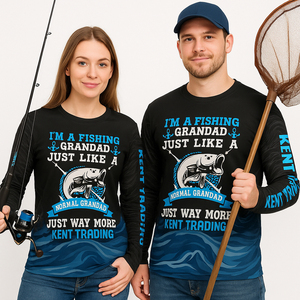 Chemise de pêche à manches longues personnalisée sublimée, polyester respirant, protection UV UPF 50+, vêtements de performance pour pêcheurs, taille plus - Product Image 1