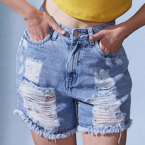 Conjunto de Verano para Mujer, Shorts de Mezclilla con Estampado Láser, Chic y Casual, Shorts de Mezclilla de Tendencia Urbana para Mujer - Product Image 5