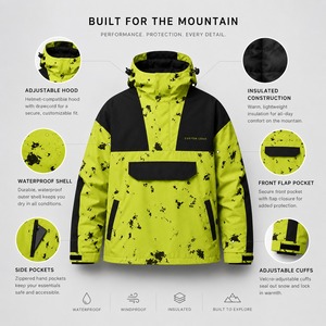 Veste de snowboard de haute qualité, vêtements de ski, veste de snowboard conçue avec un tissu imperméable, une membrane respirante et une isolation thermique - Product Image 4