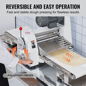 Rodillo Eléctrico para Masa de Hojaldre y Fondant de 19.7 Pulgadas, Reversible, de 0-1.4 Pulgadas de Ancho, para Uso Comercial, Hecho para Harina - Product Image 4