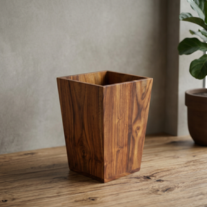 Vase mural en bois rustique Art Déco 14-24 pouces, bois naturel fait main, pot de plante d'intérieur écologique pour la décoration de salon FAIZA - Product Image 4