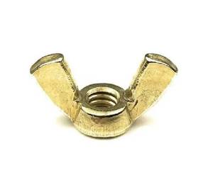 Solid Brass Wing Nut Butterfly Nuts Hand Tighten FastenerWholesale Brass Wing Nut DIN315 Metric Thumb Nut <b>Fasteners</b> High Quality - Product Image 3