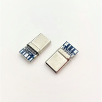 Conector USB Tipo C 3.0/3.1 Macho de Fábrica Directa, Corriente Nominal de 5A, 100V CA, Longitud Personalizada, Carcasa LCP de 2P/4P/5P