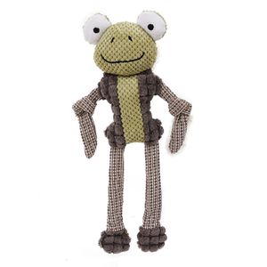 Giocattolo per Cani Ecologico a Forma di Rana, in Juta Naturale, per Masticare e Tirare, con Squeak in Peluche - Product Image 3