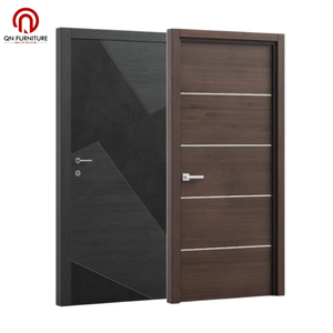 Puerta Interior de Madera Compuesta Ecológica Personalizable con Acabado para Dormitorio, Escuela o Villa - Diseño Moderno de Polímero - Product Image 3