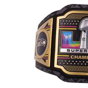 Cinturón de Campeonato del Super Bowl de los Seattle Seahawks, Cinturón de Fútbol Americano Personalizable, Cinturón de Lucha Libre de Alta Calidad, Cinturones Deportivos Coleccionables - Product Image 3