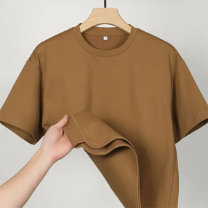 Camiseta de Algodón Grueso, Tejido Premium Resistente, Corte Holgado, Uso Diario - Product Image 3