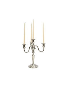 Classic Metal Candle Stand <b>Candelabra</b> For Dining Spaces Wedding Centerpieces And Elegant Home Decor Accent - Product Image 1