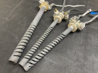 Barre chauffante en carbure de silicium (SiC) à spirale simple/double 1600C à longue durée de vie pour four à haute température
