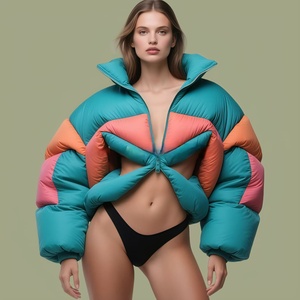 Customized Casual Wear Men's Puffer Jackets with <b>Stand</b> Collar Premium Quality Men Puffer Jacket Available in Different Colors - Product Image 6