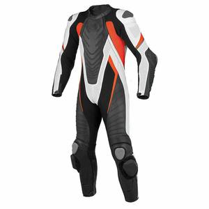 Traje de Cuero para Motociclismo de Una Pieza, Estilo Personalizado, Equipo de Protección Profesional para Motociclistas, para Pista y Calle - Product Image 1