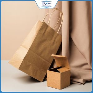 Bolsa de Papel Kraft Reutilizable Ecológica con Fondo Plano, Reciclable, Segura para Alimentos, Empaque Premium para Alimentos, Tamaño Personalizable, de Vietnam - Product Image 5