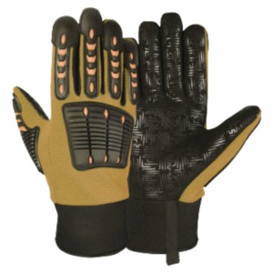 Gants anti-chocs robustes sur mesure en gros – Gants de travail de protection anti-chocs à vendre - Product Image 4