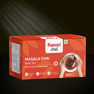 Té Negro Assam Masala Chai 2g (100 Porciones) Caja de Té Saludable Crudo - Mezcla de Especias Dulces y Exóticas - Product Image 2