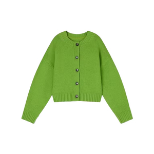 Cárdigan de Punto con Botones para Mujer, Suave, Manga Larga, Frente Abierto, Cálido, Informal, a la Moda, Cómodo para Uso Diario, Personalizado - Product Image 1
