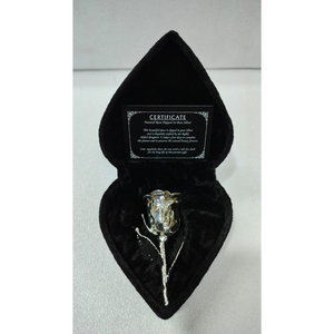 Escultura de Flor de Tulipán Bañada en Oro de 24k y Plateada en Plata, Rosa Metálica Eterna de Lujo, Alternativa para Decoración del Hogar, Regalos de Boda, para Mamá - Product Image 4