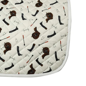 Nouvelle tapisserie de selle en polaire respirante style dressage, prix économique, qualité supérieure, coussinets d'équitation en coton et mousse - Product Image 2