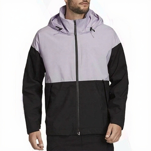 Veste coupe-vent d'hiver décontractée en camouflage enduit pour homme - Product Image 1