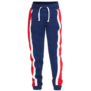Pantalon de jogging pour homme en molleton de coton, taille élastique, coupe évasée, avec lettres 3D en relief, style streetwear, avec logo personnalisé - Product Image 3