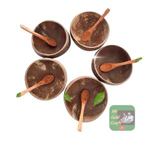 Tazón de Coco Crudo de Vietnam, Estilo Bohemio Clásico, Ecológico, Moderno, Colorido, Personalizado, de 10 a 13 cm, Hecho con Cáscara de Coco - Product Image 5