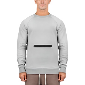 เสื้อฮู้ดผู้ชายผ้าฟลีซ สกรีนโลโก้ได้ สไตล์ลำลอง สตรีทแวร์ ทรงหลวม แฟชั่นคนเมือง ขายส่ง OEM เสื้อกันหนาว - Product Image 2