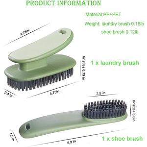 Small Household <b>Scrub</b> Brushes Easy Grip Soft Bristle Shoe Cleaning Board Brush for Laundry and <b>Clothes</b> Sizing - Product Image 4