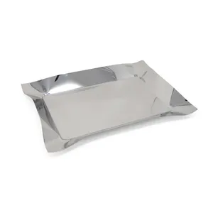 Irregular Aluminium Decorative Tray Multi-Functional Coastal Minimalist Abstract Design Handcrafted Single Piece - Product Image 1
