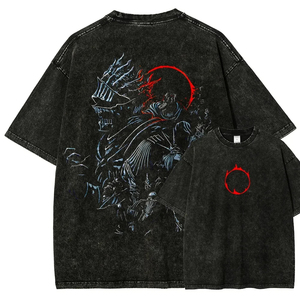 เสื้อยืดสตรีทแวร์สั่งทำพิเศษระดับไฮเอนด์ ลายปลาญี่ปุ่น ผ้าฝ้ายทรงหลวม ผู้จัดจำหน่าย - Product Image 6