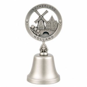 Campana de Mano Personalizada para Recuerdo Navideño - Campana Metálica Festiva con Logotipo Grabado, Adorno de Regalo, Venta al por Mayor Directa de Fábrica OEM - Product Image 3