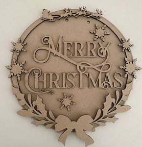 Ornement de Noël en bois personnalisé en forme d'étoile Cynthia 2025, décoration gravée pour arbre, style traditionnel, décoration suspendue - Product Image 6