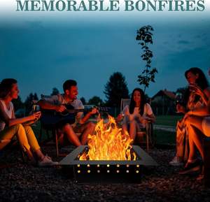 High-Temperature Paint Mini Firepit <b>Burner</b> Galvanized Steel Firepit <b>Ring</b> Outdoor Campfire Wholesales OEM Factory Price Smokeless - Product Image 6