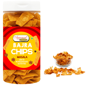 Chips de Bajra Semiblandos con Sabor a Masala, Bocadillo Salado Saludable Sin Gluten, Chips de Mijo con Sabor Natural, Bocadillo Premium de 150g - Product Image 4