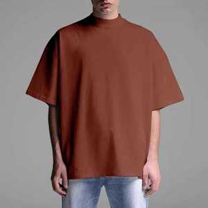 T-shirts personnalisés surdimensionnés pour hommes, 100% coton, unisexe, à épaules tombantes, de haute qualité, épais, décontractés - Product Image 3