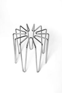 Silla de Acero Inoxidable Artística a Precio de Mayoreo, Silla Moderna con Diseño Escultural para Decoración del Hogar o Cafetería - Product Image 1