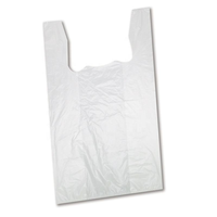 Sacs de courses en PE de qualité supérieure sur rouleau avec poignée thermoscellée à déchirement facile, impression sérigraphique, jetables