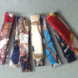 Nuevo Pañuelo de Seda Pequeño para Mujer, de Moda, para el Cabello, Decoración de Asas de Bolsos, Lazo, Cinta Multifunción para Mano, 4*100cm M30 - Product Image 2