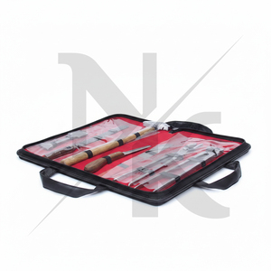 Kit de fermeur de chevaux professionnel 7 pièces en acier forgé robuste, comprenant pinces à sabots, râpes, couteaux, et un ensemble de rouleaux ajustables et réutilisables - Product Image 2