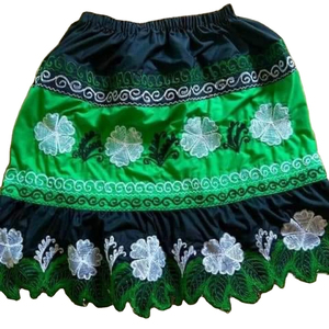 Nouvelle conception élégante, jupe décontractée pour femmes, 100% coton, anti-rides, prix d'usine, broderie personnalisée, best-seller, pour les occasions de fête - Product Image 3