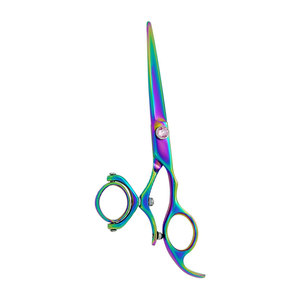 Professional Multi Color Stainless Steel Right-Handed Hair Cutting Scissors Swivel Design <b>Barber</b> Salon Precision Sharp <b>Blade</b> - Product Image 4