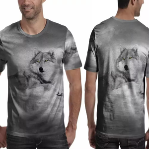 Nouveau T-shirt décontracté pour homme à manches courtes, 100 % coton, séchage rapide, respirant, avec impression frontale personnalisée par sublimation, vente en gros OEM - Product Image 3