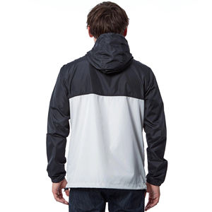 Veste coupe-vent personnalisée pour homme avec logo, imperméable, pour la randonnée et le travail en extérieur, style polyester, fermeture éclair - Product Image 6