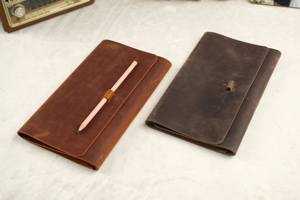 Custom Logo Leather <b>A5</b> Journal Case Refillable Notebook Holder Organizer Protection Smell Proof Heavy Duty LNBC-0041 - Product Image 6