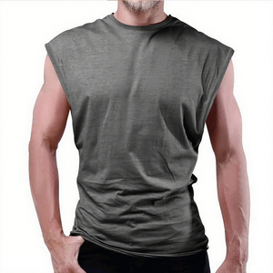 Custom <b>Logo</b> Summer Men's Casual Breathable Sleeveless Tank Top Workout Muscle Quick-Drying Outdoor Fitness - Product Image 2