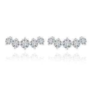 Pendientes de Diamantes de Buena Calidad para Mujer, Elegantes y Lujosos, Accesorios de Joyería Brillantes para Novia, Boda, Aniversario - Product Image 1