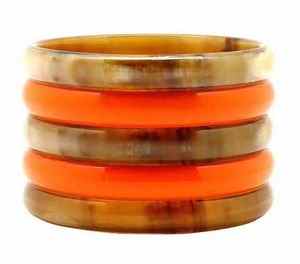 Nouveauté : Bracelet manchette pour femme en corne de buffle naturelle, fait main, écologique, de haute qualité, au design tendance et élégant - Product Image 2