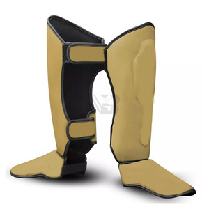 Protections de tibia de kick-boxing professionnelles de qualité supérieure, fabriquées en cuir PU durable, tailles et couleurs personnalisables - Product Image 4