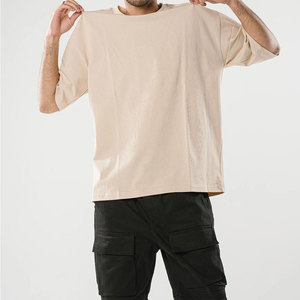 T-shirt Streetwear Homme Oversize Personnalisé avec Logo 100% Coton Respirant Coupe Boxy Fournisseur en Gros OEM ODM - Product Image 6