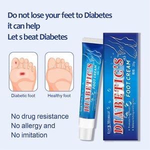 Krim Perawatan Kesehatan Tubuh Herbal Ramah Lingkungan 20G Laris Manis untuk Perawatan Kaki Diabetes, Salep Pelembap Kaki, Krim Diabetes - Product Image 4