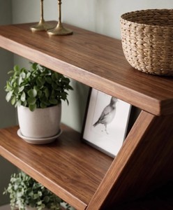 Modern <b>Wooden</b> Tiered Shelf 4-Tier Freestanding Backless <b>Bookcase</b> For Living Room Home Furniture Midcentury Design - Product Image 6