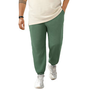 Pantalones deportivos holgados de algodón con logotipo personalizado, estilo francés, lavados con ácido, talla grande, con puños elásticos, unisex. - Product Image 1